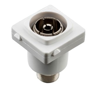 5023 - Socket Digital TV Mechanism F Connector White.