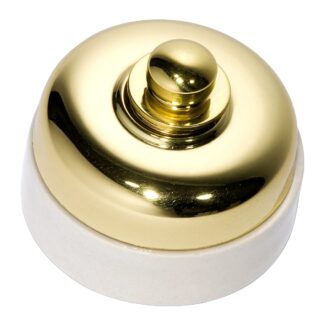 Dimmer with Ivory Porcelain Base