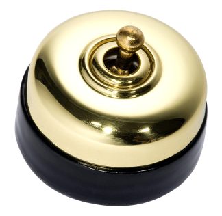 Heritage Switch. Black Porcelain Base