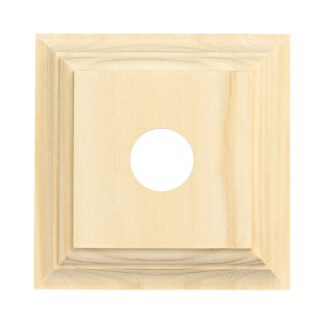 5421 - Switch Mounting Block Classic Single Pine H90xW90mm.