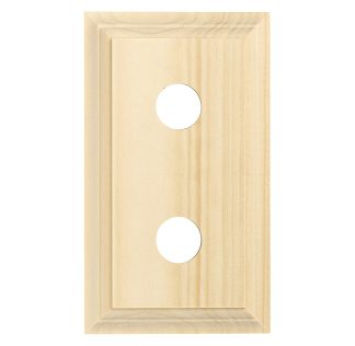 5422 - Switch Mounting Block Classic Double Pine H90xL155mm.