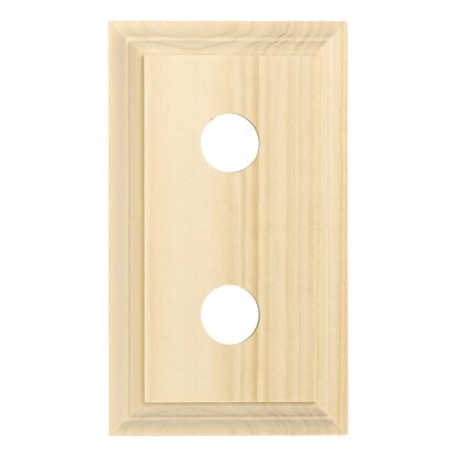 5422 - Switch Mounting Block Classic Double Pine H90xL155mm.