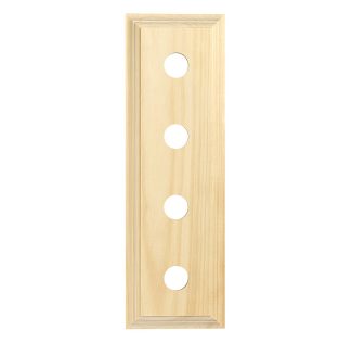 5424 - Switch Mounting Block Classic Quad Pine H90xL280mm.