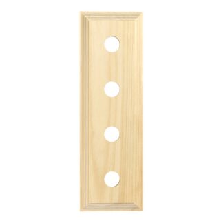 5424 - Switch Mounting Block Classic Quad Pine H90xL280mm.