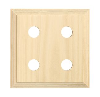 5425 - Switch Mounting Block Classic Quad Pine H155xL155mm.