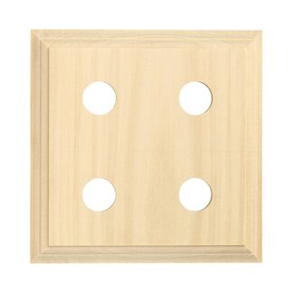 5425 - Switch Mounting Block Classic Quad Pine H155xL155mm.