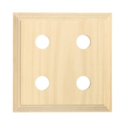 5425 - Switch Mounting Block Classic Quad Pine H155xL155mm.