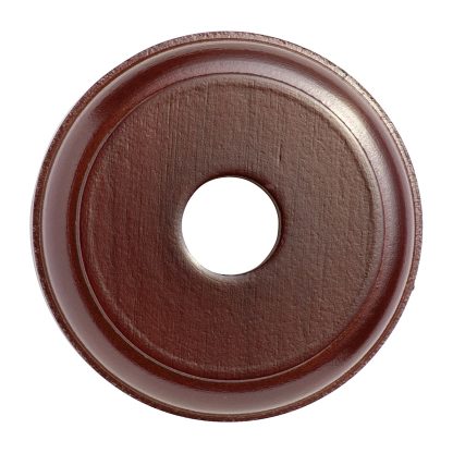 5430 - Switch Mounting Block Traditional Round Single Cedar D90mm.