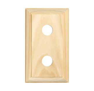 5442 - Switch Mounting Block Traditional Double Pine H90xL155mm.