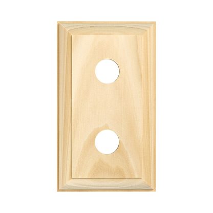 5442 - Switch Mounting Block Traditional Double Pine H90xL155mm.