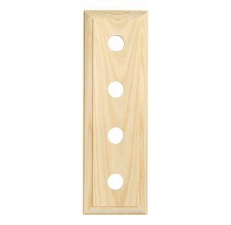 5444 - Switch Mounting Block Traditional Quad Pine H90xL280mm.