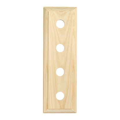 5444 - Switch Mounting Block Traditional Quad Pine H90xL280mm.