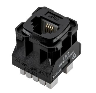 5446 - Phone Socket Mechanism Black.