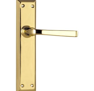Tradco 0675 Menton Lever Latch Polished Brass