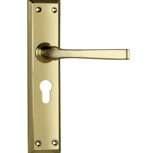 Tradco 0675E Menton Lever Euro Polished Brass