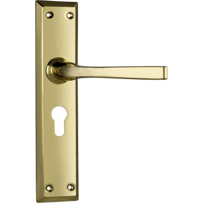 Tradco 0675E Menton Lever Euro Polished Brass