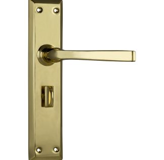 Tradco 0675P Menton Lever Privacy Polished Brass