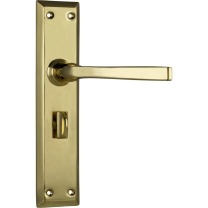 Tradco 0675P Menton Lever Privacy Polished Brass