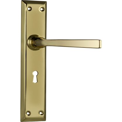 Tradco 0676 Menton Lever Lock Polished Brass