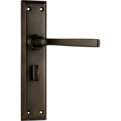 Tradco 0678P Menton Lever Privacy Antique Brass