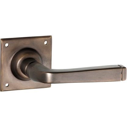 Tradco 0680 Menton Lever on Square Rose Antique Brass