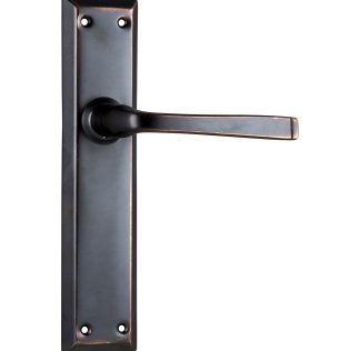 Tradco 0681 Menton Lever Latch Antique Copper