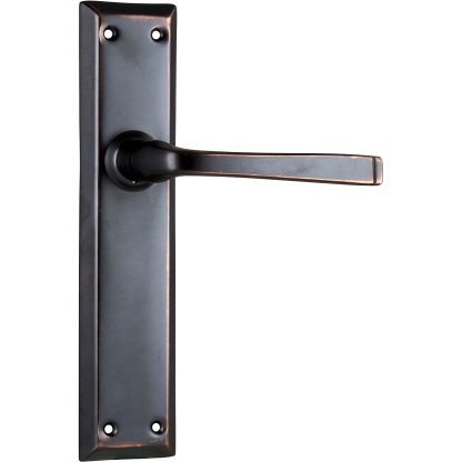 Tradco 0681 Menton Lever Latch Antique Copper