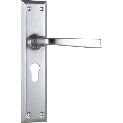 Tradco 0687E Menton Lever Euro Satin Chrome