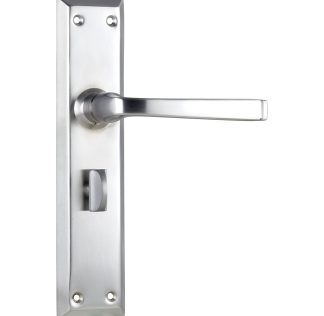 Tradco 0687P Menton Lever Privacy Satin Chrome