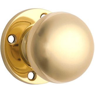Tradco 0694 Mortice Knob Polished Brass Retro Fit Knob for 54mm hole 59mm(P)