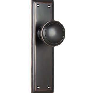 Door Knob Milton Latch Antique Copper