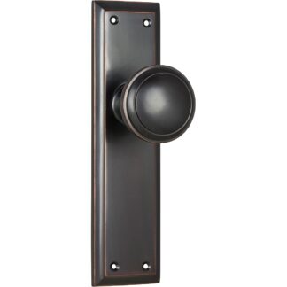 Door Knob Milton Latch Antique Copper