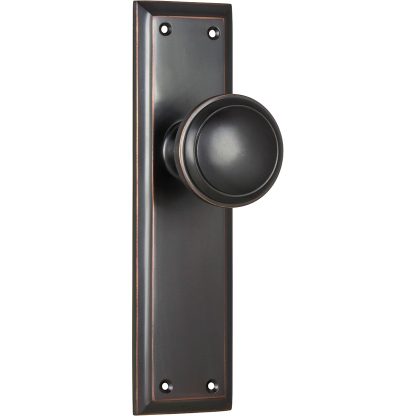 Door Knob Milton Latch Antique Copper