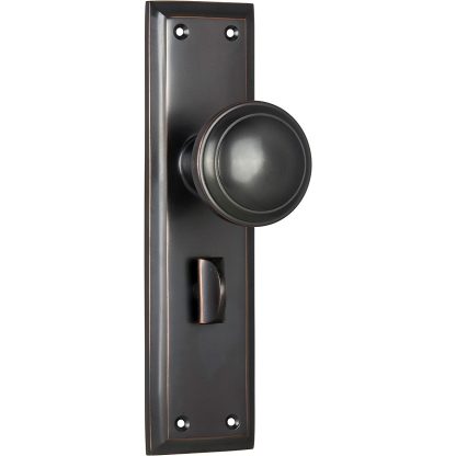 Door Knob Milton Privacy Antique Copper