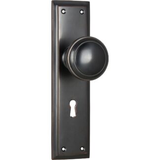 Door Knob Milton Lock Antique Copper