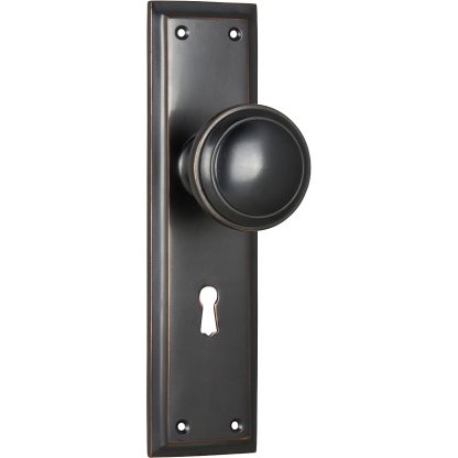 Door Knob Milton Lock Antique Copper