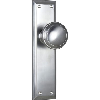 Door Knob Milton Latch Satin Chrome