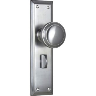 Door Knob Milton Privacy Satin Chrome