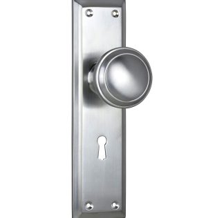 Door Knob Milton Privacy Satin Chrome