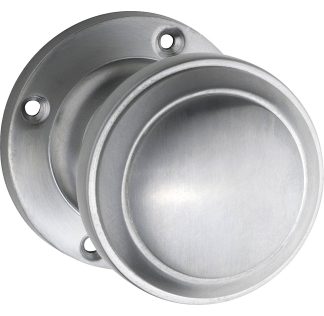 Door Knob Milton Round Rose Satin Chrome