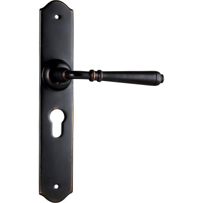 Tradco 0746E - Reims Lever Euro  - Antique Copper -  240x40mm - 68mm(P)