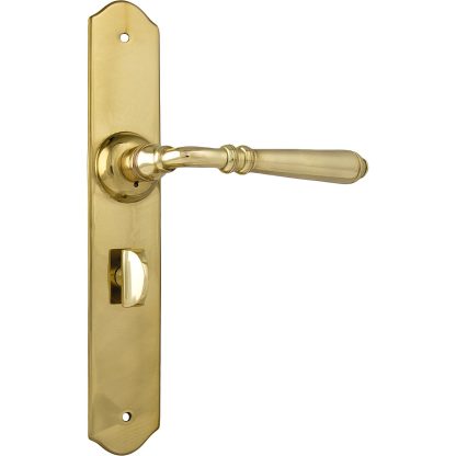 Tradco 0771P Reims Lever Privacy Polished Brass 240x40mm 68mm(P)