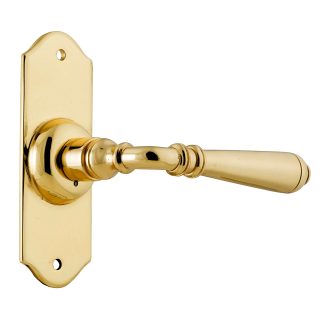 Tradco 0773 - Reims Lever Passage - Polished Brass - 110x40mm