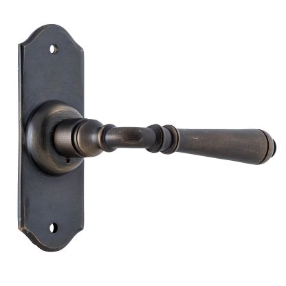 Tradco 0776 Reims Lever Passage Antique Brass 110x40mm 68mm(P)