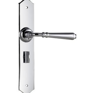 Tradco 0777P Reims Lever Privacy Chrome Plate 240x40mm 68mm(P)