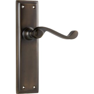 Door Lever Milton Latch Antique Brass