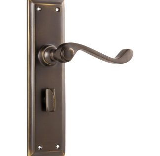 Door Lever Milton Privacy Antique Brass
