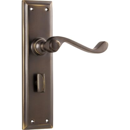 Door Lever Milton Privacy Antique Brass