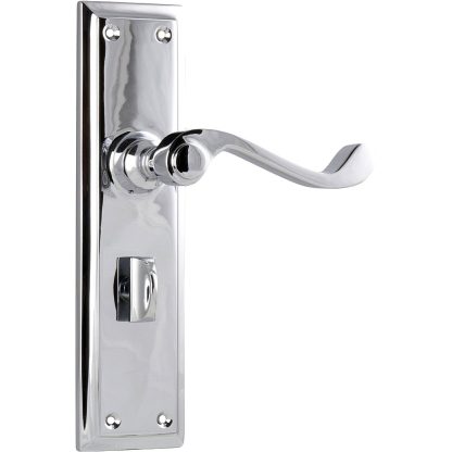 Door Lever Milton Privacy Chrome Plated