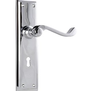 Door Lever Milton Lock Chrome Plated